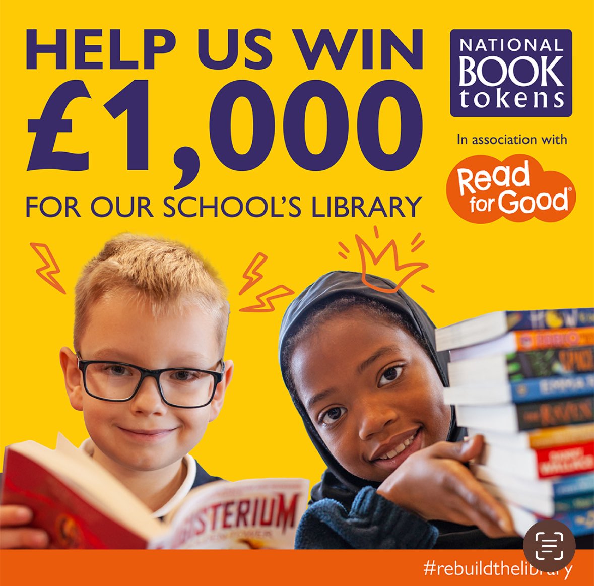 Ms_Holyoake's tweet image. #rebuildthelibrary check out @book_tokens 👀 📚