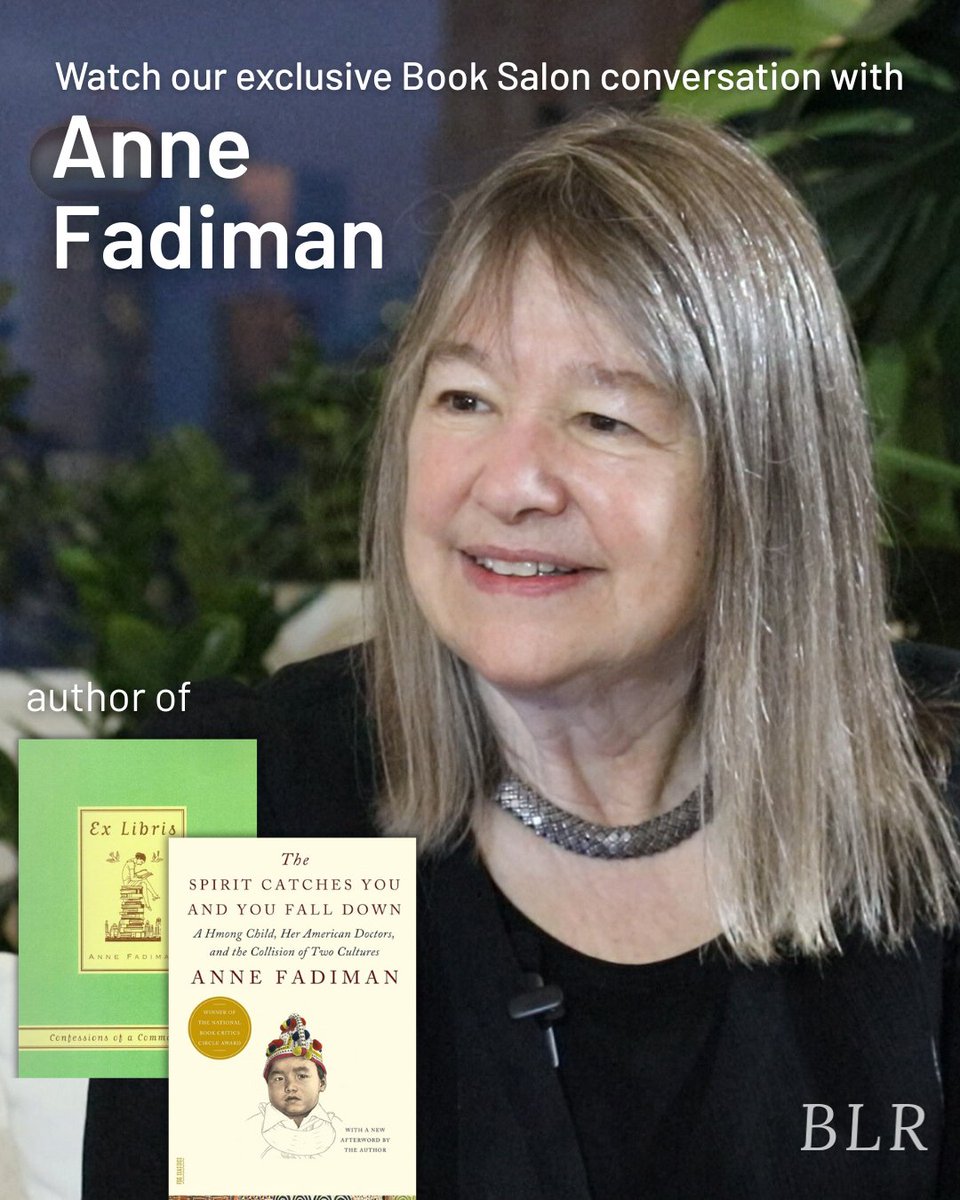 BLReview's tweet image. This past May, Editor-in-Chief
@danielleofri interviewed acclaimed essayist and journalist Anne Fadiman in New York City at BLR's 2025 Book Salon. 🎙️📖
Anne discussed her career, her books, writing tips, and more. Watch the Book Salon now: youtu.be/FjmhecnCR3A
