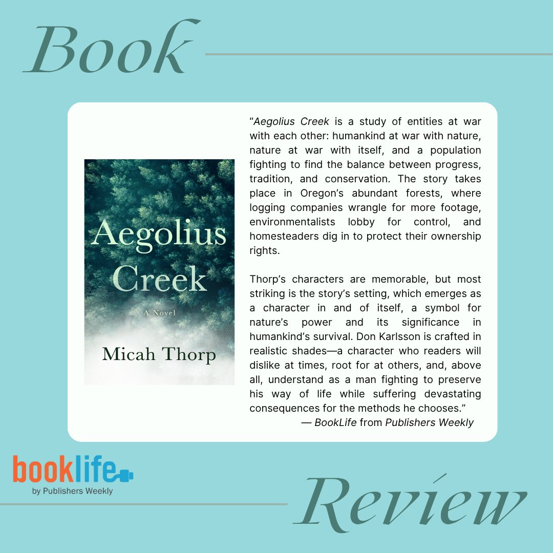 TypeEighteenBks's tweet image. Another great review for AEGOLIUS CREEK, winner of a 2025 @IPPYAwards. Direct orders shipping this week:
typeeighteenbooks.com/product/aegoli…
🌲🌲🌲🌲🌲🌲
#whattoreadnext #newbooks #greatreads #fiction #Oregon #EcoFiction #booksbooksbooks #booklovers #readingcommunity #WhatToRead