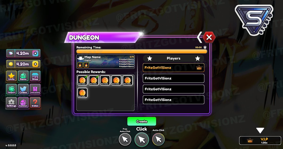 VisionzDev's tweet image. Made a UI fully imported for an upcoming Roblox Anime Simulator Game.         

Commed by Abbas

#uiuxdesign #RobloxDev #robloxevent #RobloxUIs