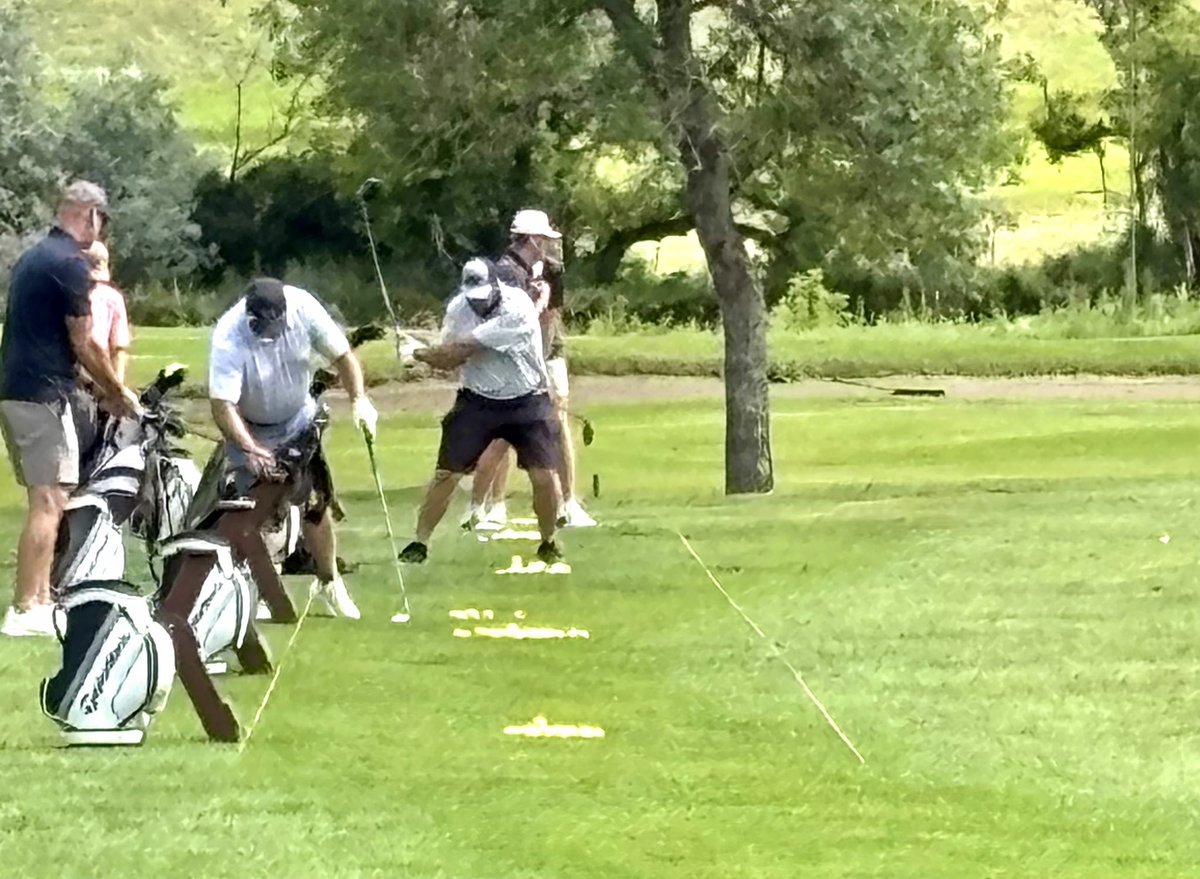 NDSoyGrowers's tweet image. 🌧️➡️☀️This morning’s rain cleared just in time for a perfect afternoon at our 12th Annual Jamestown Golf Tournament! ⛳️
Big thanks to our golfers & generous sponsors… we couldn’t do it without you. Enjoy the sunshine & good luck on the course! 🏌️♂️🏌️♀️