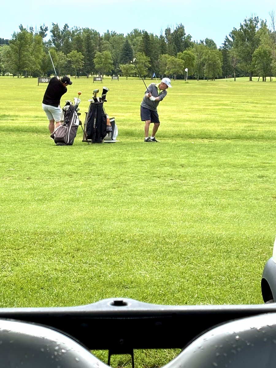 NDSoyGrowers's tweet image. 🌧️➡️☀️This morning’s rain cleared just in time for a perfect afternoon at our 12th Annual Jamestown Golf Tournament! ⛳️
Big thanks to our golfers & generous sponsors… we couldn’t do it without you. Enjoy the sunshine & good luck on the course! 🏌️♂️🏌️♀️