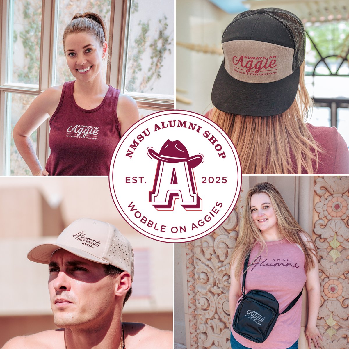 NMSUAlumFriends's tweet image. ✨ Summer vibes, Aggie style! 🌞 Beat the heat and show your #NMSU pride with our new summer essentials! Swag that says "I woke up like this... an Aggie!" ✨
🤩 Tag us in your Aggie summer looks! 📸 #NMSUStyle #AlwaysAnAggie
NMSU Alumni x @SportsAccessry…