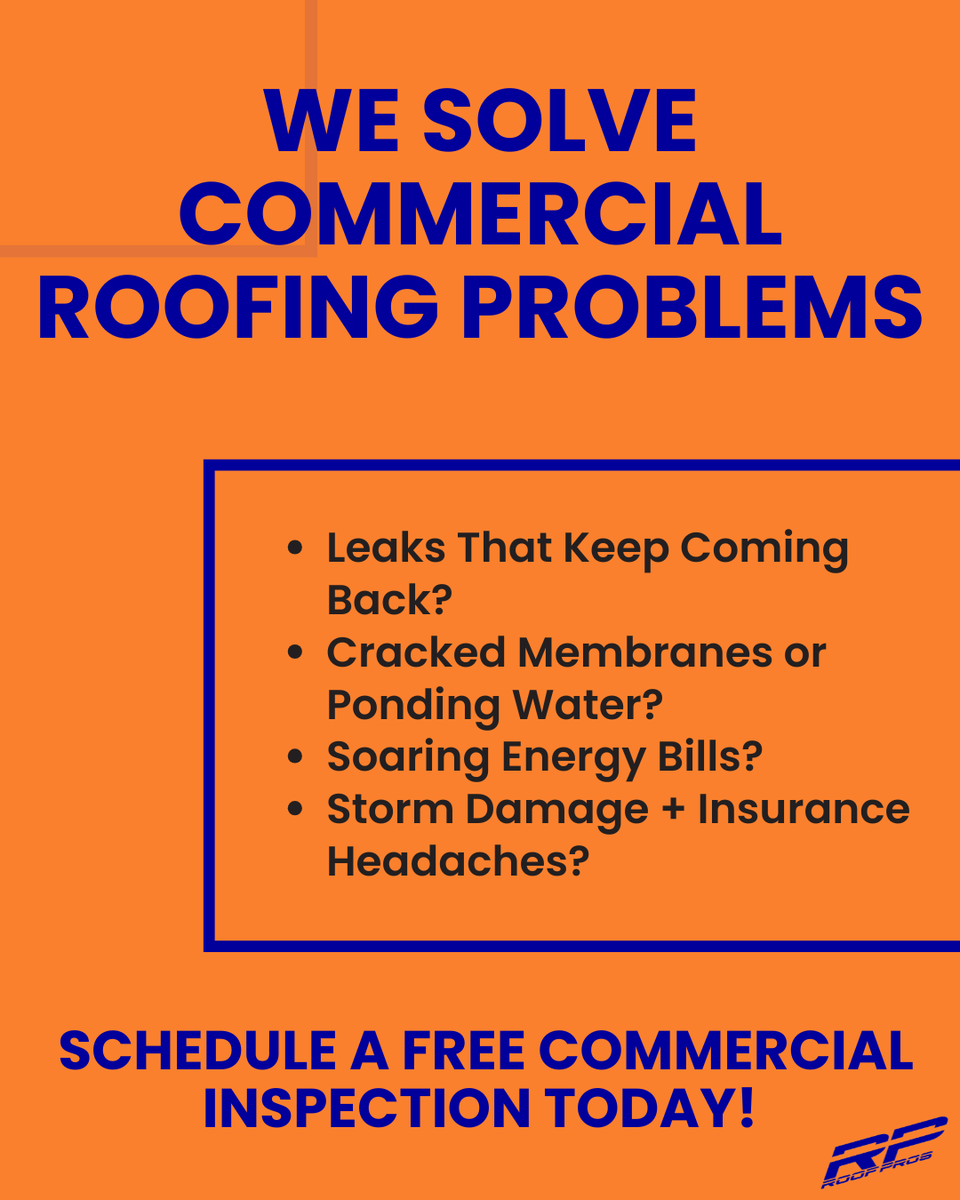 When it comes to commercial roofing, we don’t just patch problems—we solve them. Our team brings the experience, equipment, and expertise from flat roofs to complex systems to keep your business covered and running strong. 

Schedule a FREE inspection today: 888-844-4245
