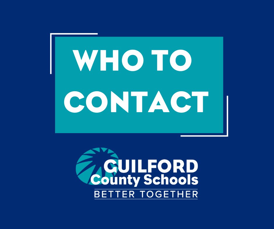 📞Have a question about GCS and not sure who to contact? We have you covered! Check out our "Who to Contact" list available in English and Spanish! ow.ly/ruAf50VjkUJ
