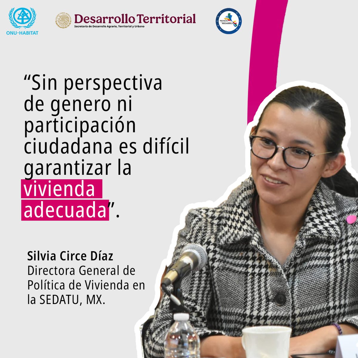onuhabitat's tweet image. Nuestra primera sesión de los #EncuentrosRegionales se centra en la #ViviendaAdecuada, la equidad de género y la participación comunitaria.
✅Vuelve a ver la transmisión en onu-habitat.org/index.php/cons…