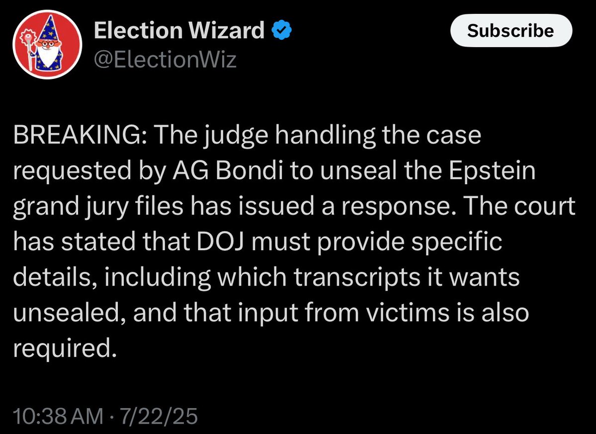 DrewHLive's tweet image. Pam Bondi with ANOTHER fumble
Or ANOTHER coordinated nothing burger