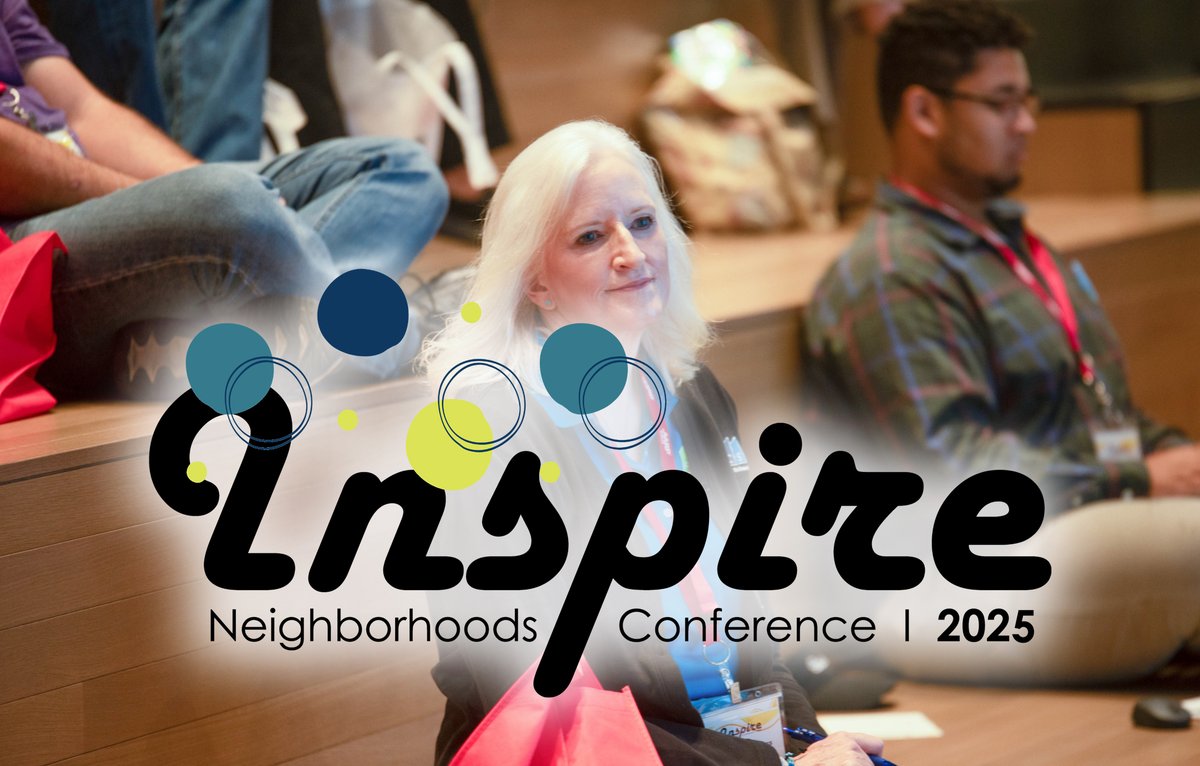 Registration is open for the 2025 Inspire Neighborhoods Conference on September 12!

This FREE event is open to all residents looking to spark new ideas and strengthen their neighborhoods.

Register here: bit.ly/4kPiNKQ