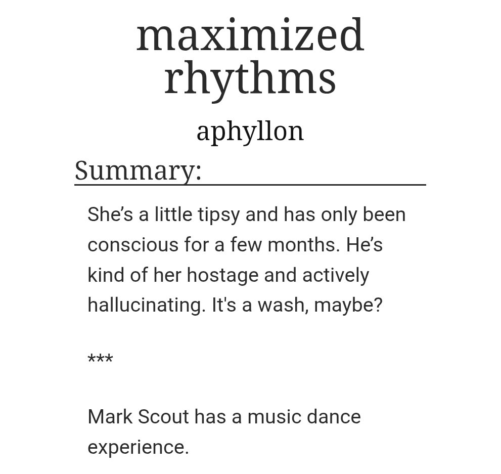 SevFicUpdates's tweet image. 🔞 maximized rhythms by aphyllon posted - (1/1) - 7.7k
E, Post 2x10, Helly R./Mark Scout
archiveofourown.org/works/67976086