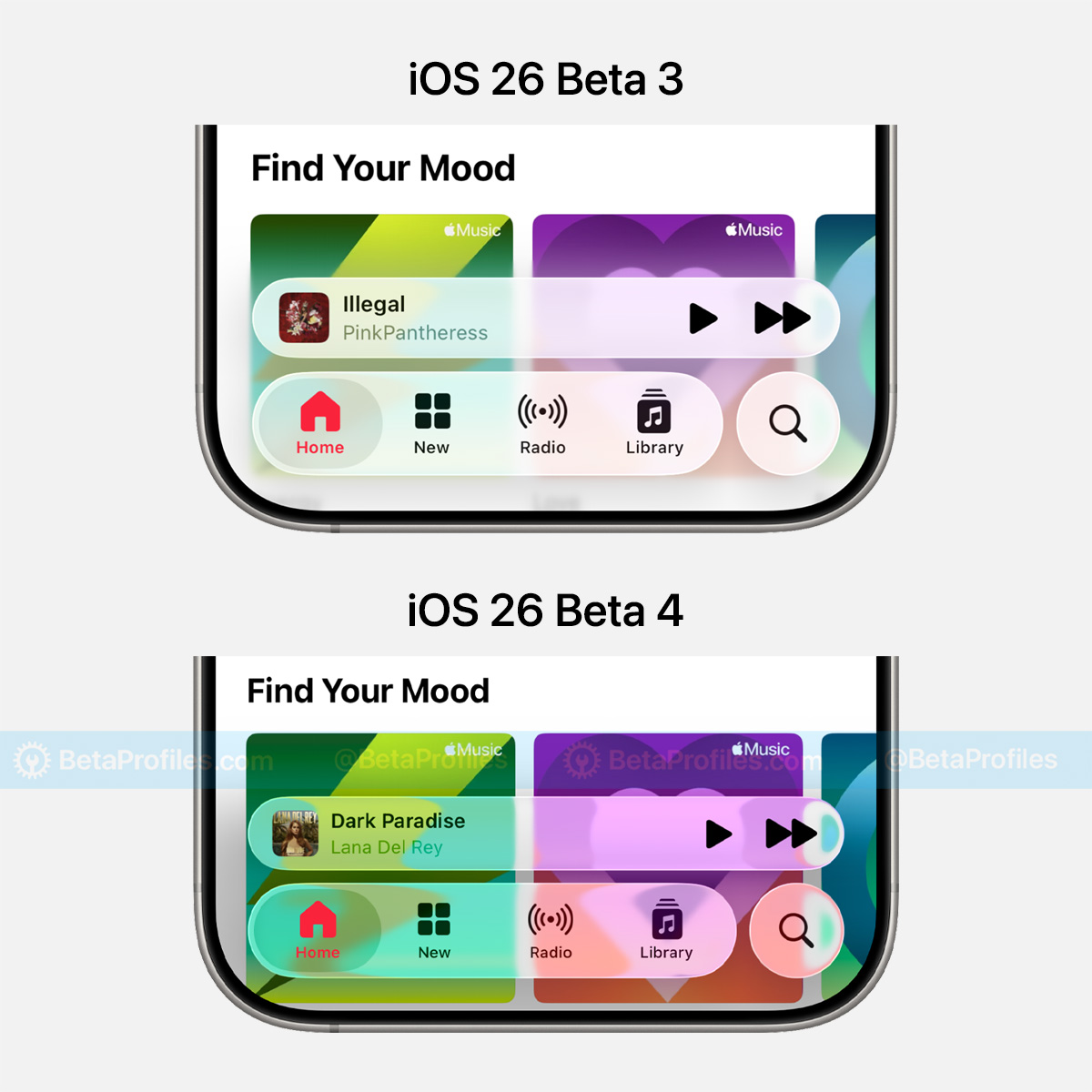 BetaProfiles's tweet image. iOS 26 Beta 4 brings Liquid Glass back and it鈥檚 even better.