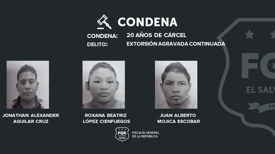 FGR_SV's tweet image. #CombateAPandillas | Estos tres pandilleros del Barrio 18 fueron condenados a 20 años de cárcel por extorsionar a una víctima durante varios meses.
Las amenazas contra la víctima iniciaron en enero del 2019 hasta diciembre del 2021. Estos sujetos se encargaban de extorsionar a…