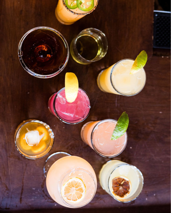 Signature cocktails? One of each, please! Our menu features some sweet, some spicy, and all summer-y flavors. 🍹