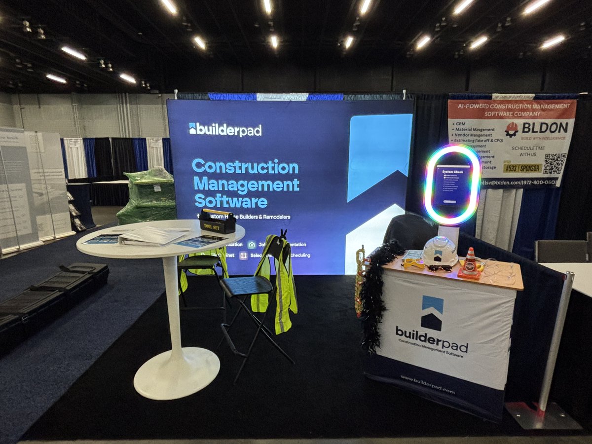 BuilderPadApp's tweet image. 🚨 We’re at the Atlanta Build Expo – July 23-24!
📍 Booth 535 | Cobb Galleria Centre
✅ Live BuilderPad demos
🆕 Walkthrough Mode, Selection Templates &amp;amp; more
📸 Plus, don’t miss our photobooth!
Stop by and see what’s new 👉 #BuilderPad #BuildExpo #ATL