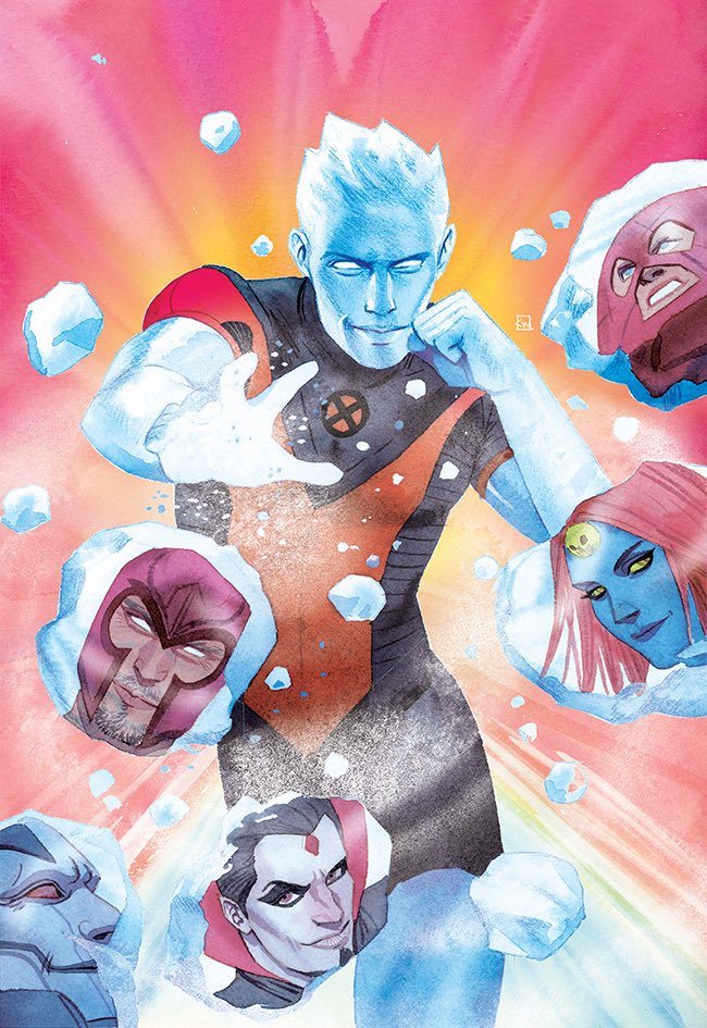 kevinwada's tweet image. Baby’s first officially licensed Marvel prints will be on sale at #SDCC this weekend and online at Gallery Nucleus website starting July 23! I loved doing the official Iceman covers during my run in 2016, it was truly an honor. This was one of my favs