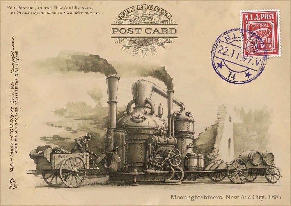 FulqrumPub's tweet image. Moonshine, steam, and secrets. 🍂
New Arc City, 1887 — where ambition brews in barrels and rebellion rides on rails.
#NewArcLine | #Steampunk | #RPG