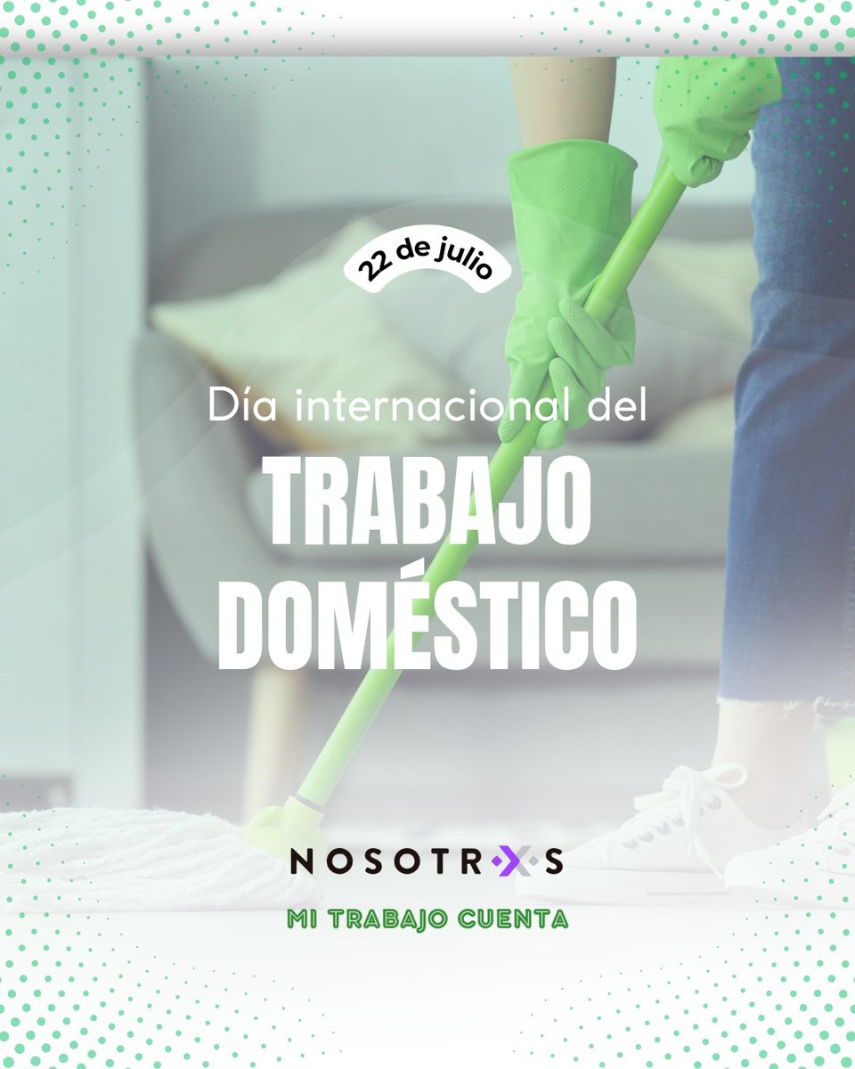 NosotrxsMX's tweet image. 22 de julio | Día Internacional del Trabajo Doméstico
Es urgente avanzar hacia políticas públicas que garanticen derechos laborales, seguridad social y condiciones dignas para quienes realizan este trabajo.