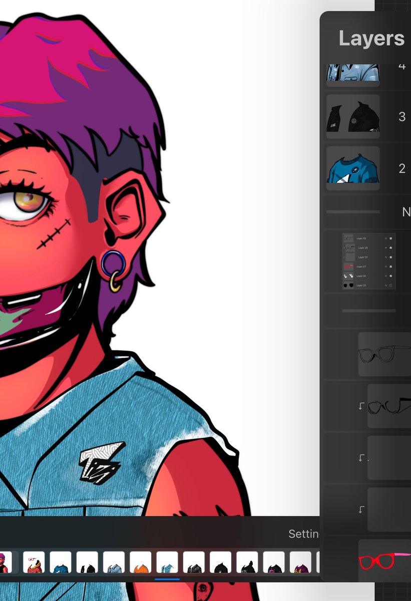 GM!!!
Take a peek at the process of making pfp works #WIP