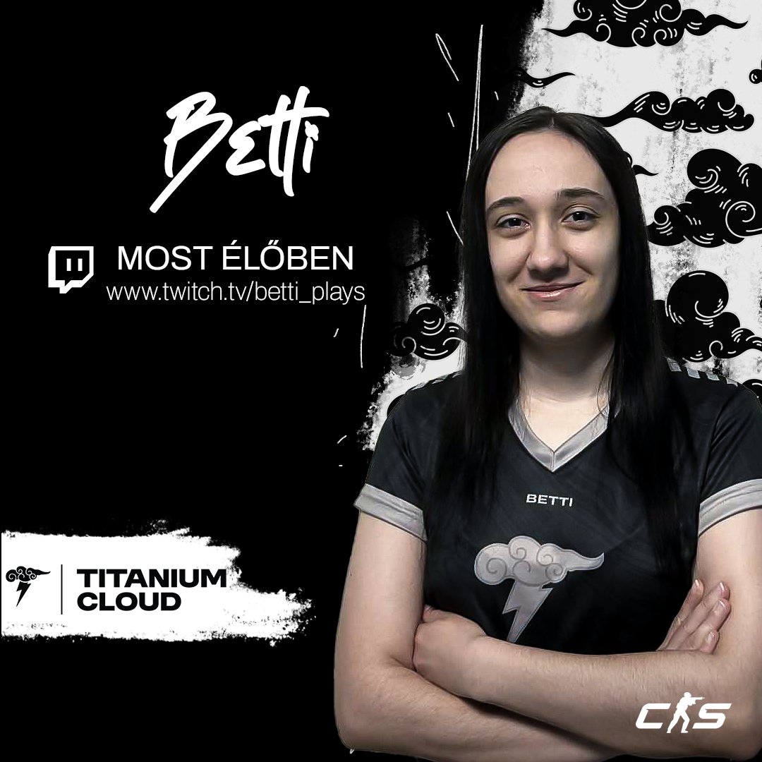 🌩️<a href="/CounterStrike/">CS2</a> csapatunk játékosa <a href="/PlaysBetti/">Betti.</a> elkezdte a streamelést twitchen.  Nézz be hozzá! 

🔴twitch.tv/betti_plays 

#TCE #CS2 #gamergirl