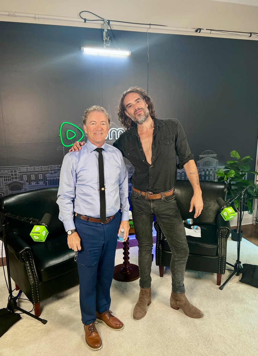 SenRandPaul's tweet image. Just sat down with @rustyrockets on Stay Free to talk about the real threat to liberty: unchecked government power.
From COVID tyranny to endless wars, tariffs to the military-industrial complex—we left no stone unturned.
You won’t want to miss this. Coming Tuesday👀🇺🇸