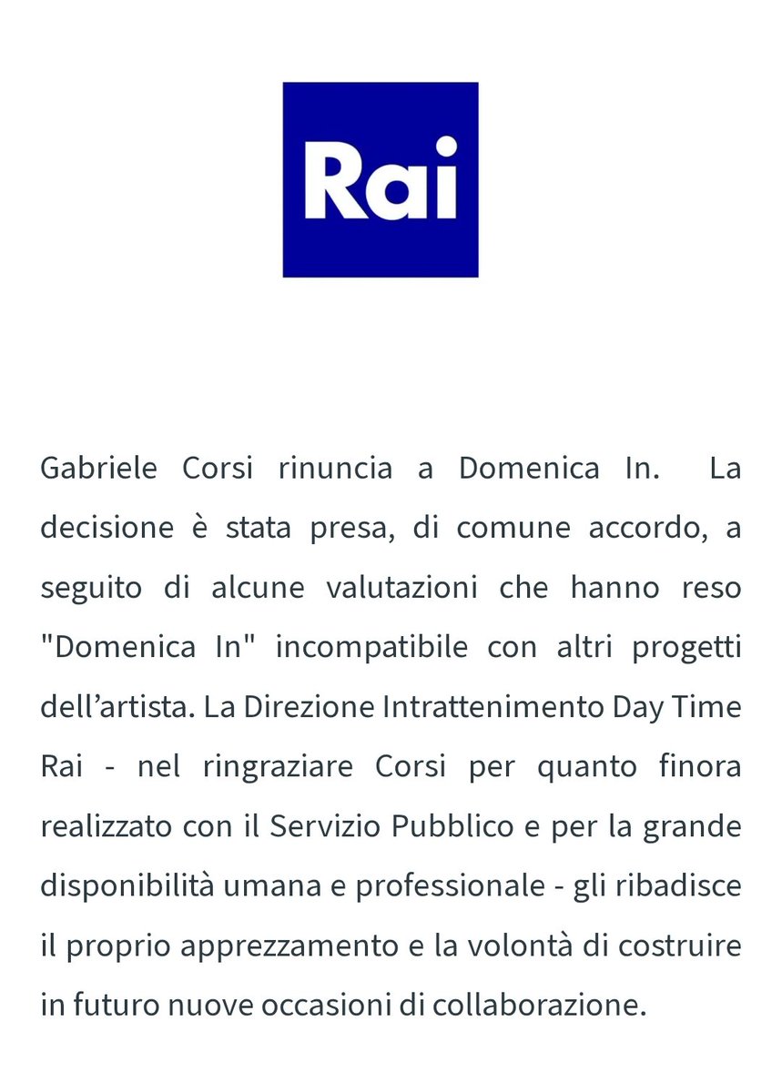 GalantoMassimo's tweet image. A voi i commenti.
#GabrieleCorsi #DomenicaIn