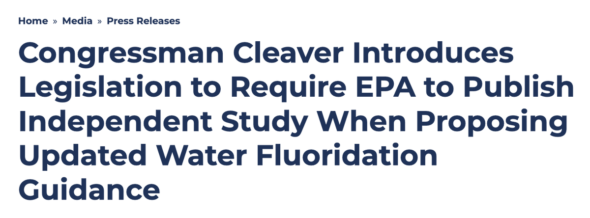 FluorideAction's tweet image. With their pet project under threat, the well-heeled dental lobby has flexed their muscle and have lobbied the U.S. Congress to draft legislation to gatekeep any new science published by the U.S. government on fluoride.
The new legislation would require EPA to consult and…