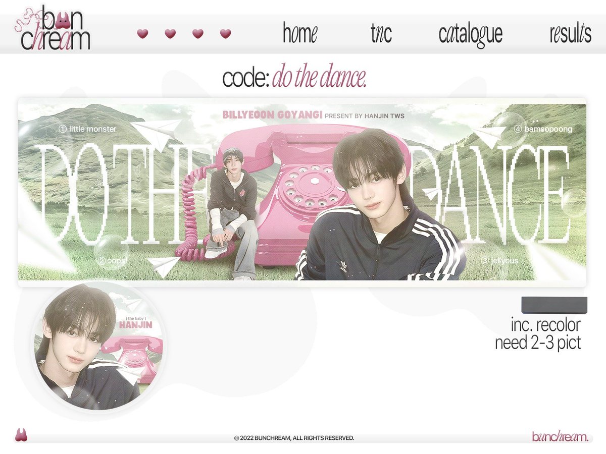 ㅤㅤ
One layout, one winner. 
For OCRP only!

Repost this tweet for a chance to get “𝗗𝗢 𝗧𝗛𝗘 𝗗𝗔𝗡𝗖𝗘” — a special design from <a href="/bunchreams/">BC 🍥</a>. ㅤ
ㅤㅤㅤ