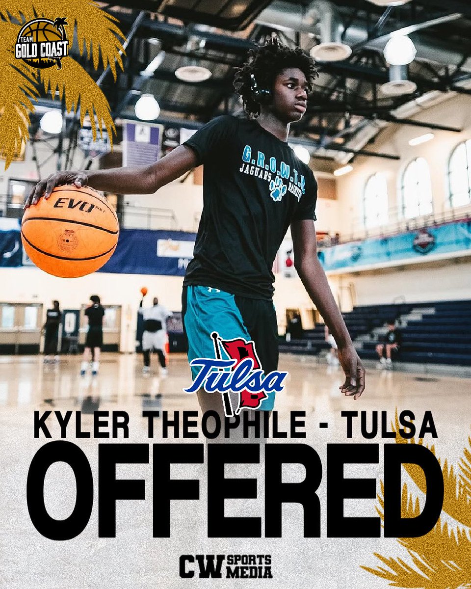 Team Gold Coast (@teamgoldcoast) on Twitter photo We would like everyone to join in on congratulating β26 Kyler Theophile <a href="/KylerTheophile/">Kyler Theophile</a> on receiving his 12th official D1 offer from University of Tulsa! Thank you Coach Konkol and the whole Tulsa staff for believing in our guy!
#Growth #WeOverMe #Brotherhood #NCAAD1 We would like everyone to join in on congratulating β26 Kyler Theophile <a href="/KylerTheophile/">Kyler Theophile</a> on receiving his 12th official D1 offer from University of Tulsa! Thank you Coach Konkol and the whole Tulsa staff for believing in our guy!
#Growth #WeOverMe #Brotherhood #NCAAD1