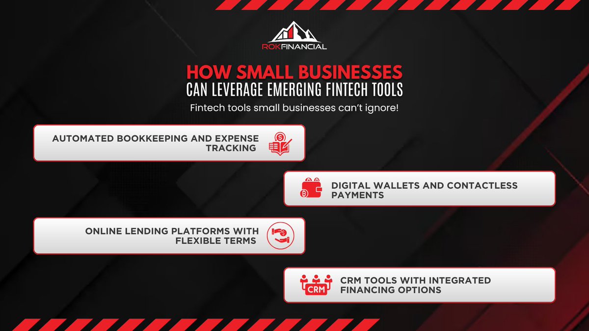 JTW_ROKFounder's tweet image. Fintech is changing the game for small businesses. ⚙️📱  From smarter money management to streamlined funding, the right tools can help you move faster and scale smarter. Don’t get left behind.
#FintechForBusiness #SmallBizTools #ROKFinancial