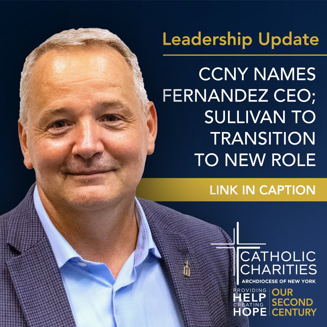Welcoming Our New CEO: J. Antonio Fernández!

“Catholic Charities is an important beacon of hope for all New Yorkers... I look forward to working with Monsignor Sullivan to lead Catholic Charities into the future,” said Mr. Fernández.

Read more: catholiccharitiesny.org/news/j-antonio…