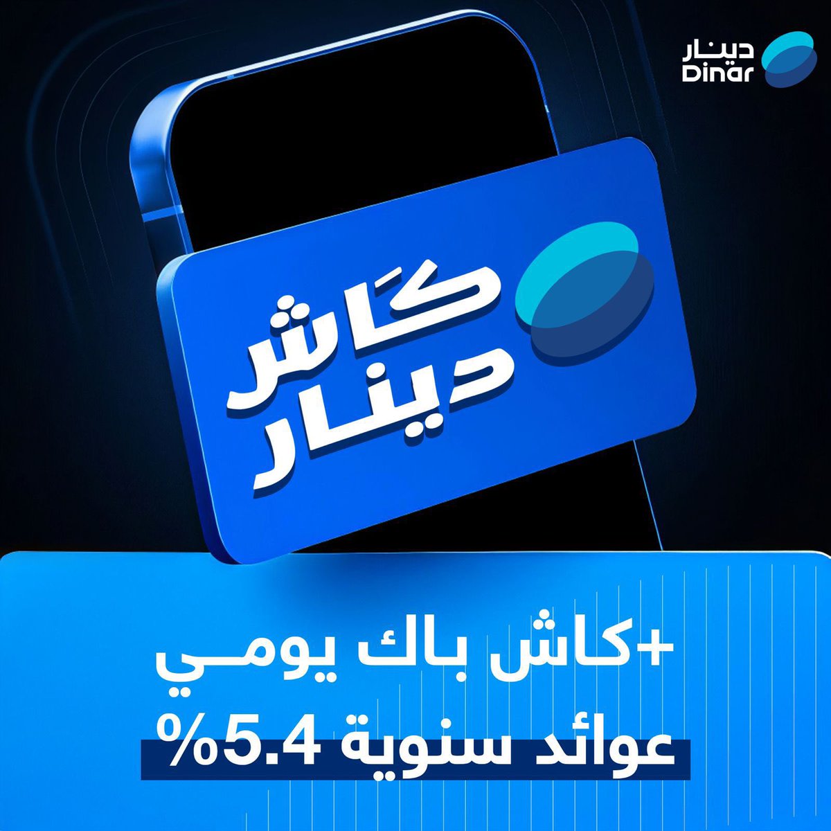 منتج "كاش دينار تحت الطلب" منتج ثوري وخصوصا للشركات الصغيرة والمتوسطة لأن هذا النوع من الحسابات “call accounts” لا تقدّم البنوك لها عوائد جيدة.
إذا متوسط الحساب الشهري يتراوح بين ٥٠ و١٠٠ مليون ريال فالعائد السنوي على الحساب لدى البنوك يكون حدود ٣٪ فقط. بينما في دينار بيكون ٥,٤٪.