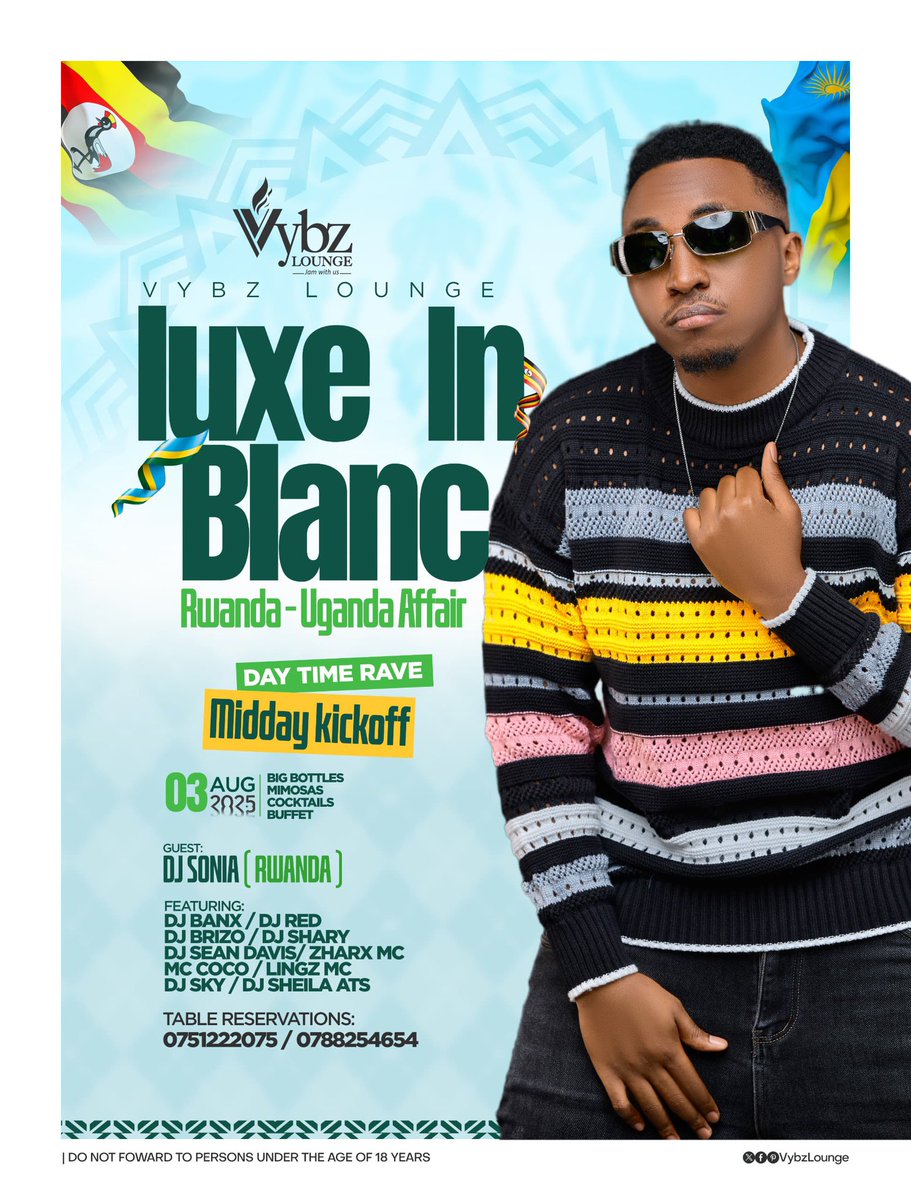 mbararanights's tweet image. 03rd August - The classy and luxurious party people are all gathering at @Vybz_Lounge for another epic experience of #LuxInBlanc
