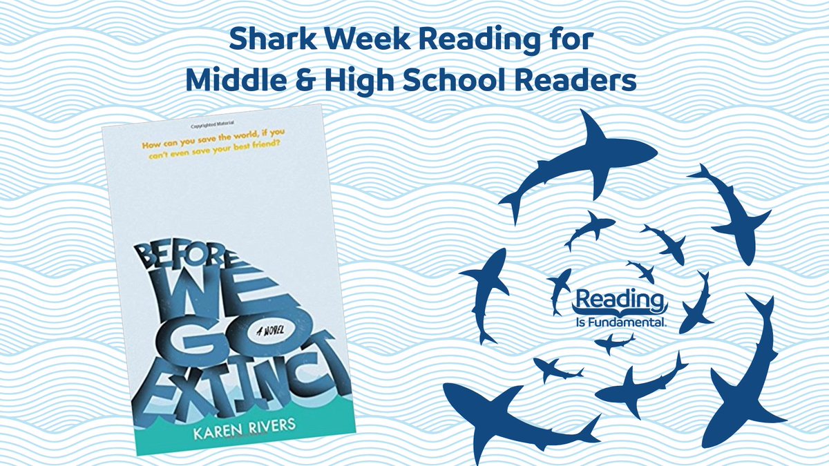 RIFWEB's tweet image. #RIF gives #books to the "bookends" of childhood which includes birth - 18 years. For #SharkWeek, sharing a book middle and high schoolers may want to take a bite of and read. This book also has complementary resources on #LiteracyCentral. rif.org/literacy-centr… #ReadwithRIF