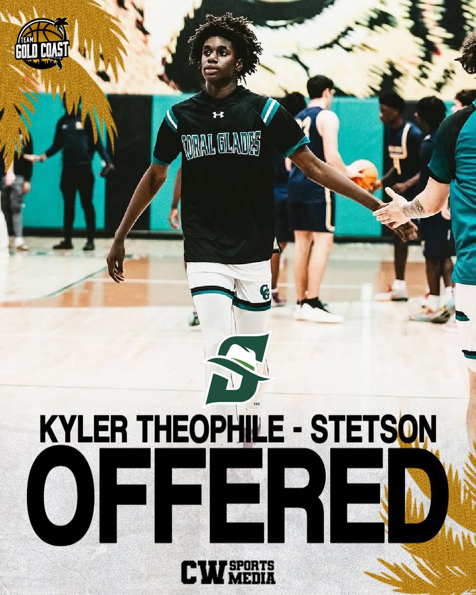 Team Gold Coast (@teamgoldcoast) on Twitter photo We would like everyone to join in on congratulating β26 Kyler Theophile <a href="/KylerTheophile/">Kyler Theophile</a> on receiving his 11th official D1 offer from Stetson University! Thank you Coach Jones and the whole Stetson staff for believing in our guy!
#Growth #WeOverMe #Brotherhood #NCAAD1 We would like everyone to join in on congratulating β26 Kyler Theophile <a href="/KylerTheophile/">Kyler Theophile</a> on receiving his 11th official D1 offer from Stetson University! Thank you Coach Jones and the whole Stetson staff for believing in our guy!
#Growth #WeOverMe #Brotherhood #NCAAD1