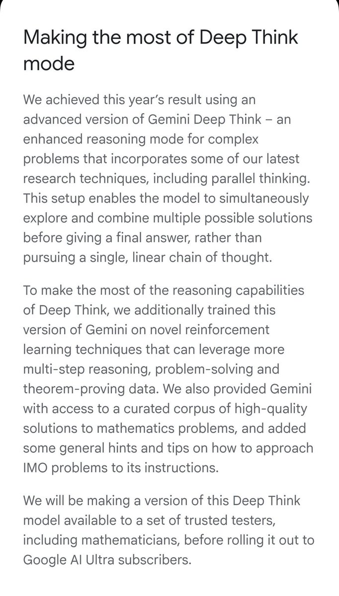 Abel_summation's tweet image. I’ve been experimenting with parallel multi-agent workflows for a while.
cool to see deepmind apply it and get gold.