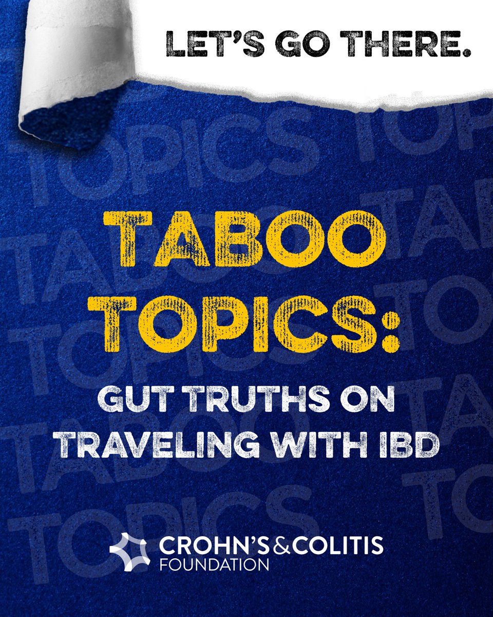 CrohnsColitisFn's tweet image. We hear you! 🗣️ Traveling with IBD brings its own set of challenges, and you’re not alone. In our latest Let’s Go There: Taboo Topics poll, you told us the most stressful parts of hitting the road are scoping out bathrooms (19%), rolling the dice on “mystery meals” (27%),…