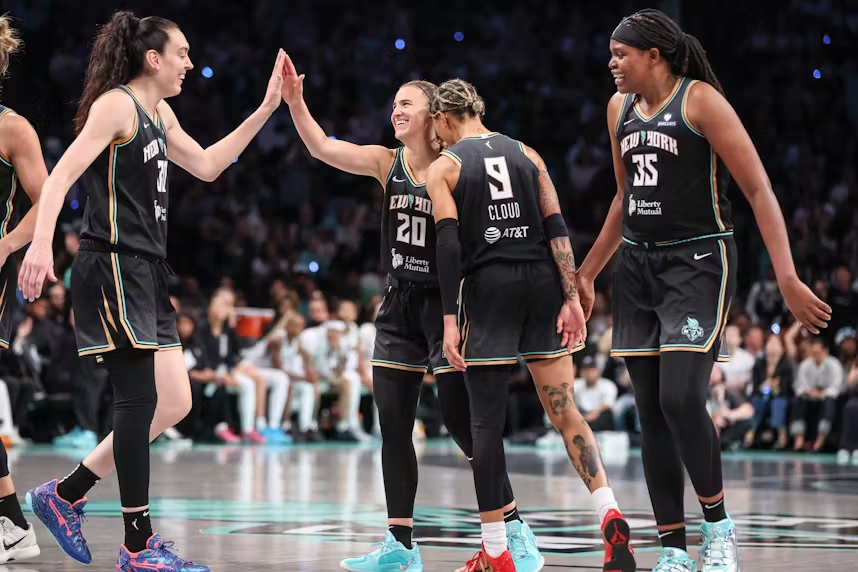 Busy few days for the New York Liberty:

✅ Natasha Cloud wins the Skills Challenge
✅ Sabrina Ionescu wins the 3-Point Contest
✅ Signed Emma Meesseman
✅ Signed Stephanie Talbot
✅ Jonquel Jones returns

The second-half run starts now!
