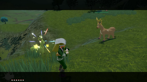 HydroPoing's tweet image. L&apos;effet sonore fait tout, sur ce jeu, et il m&apos;a bien surpris ! Cerfrousse apparaît tout vert après 1583 resets pour le 2e membre de ma DTQ Hisui ! 🎄✨

Carol la futur Cerbyllin complète donc une autre case de mon bingo cette année. Je peux 100% le terminer !