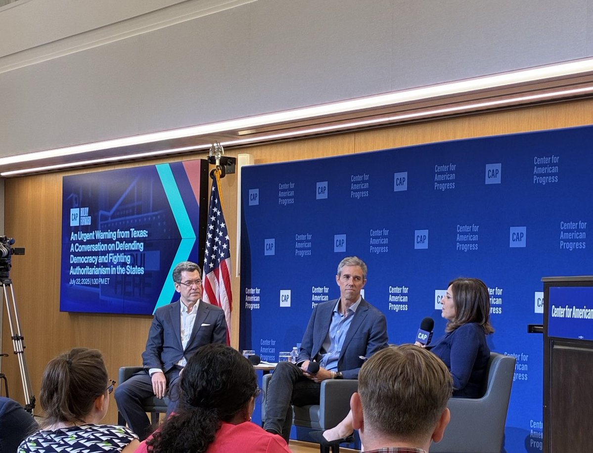 NormEisen's tweet image. Texas Rs are laying the groundwork to steal the 2026 midterms—& they’re not acting alone
I joined CAP President @neeratanden & @BetoORourke to discuss how to fight back
We’ll keep litigating to stop the latest wave of voter suppression
Watch live: youtube.com/watch?v=WPsxYI…