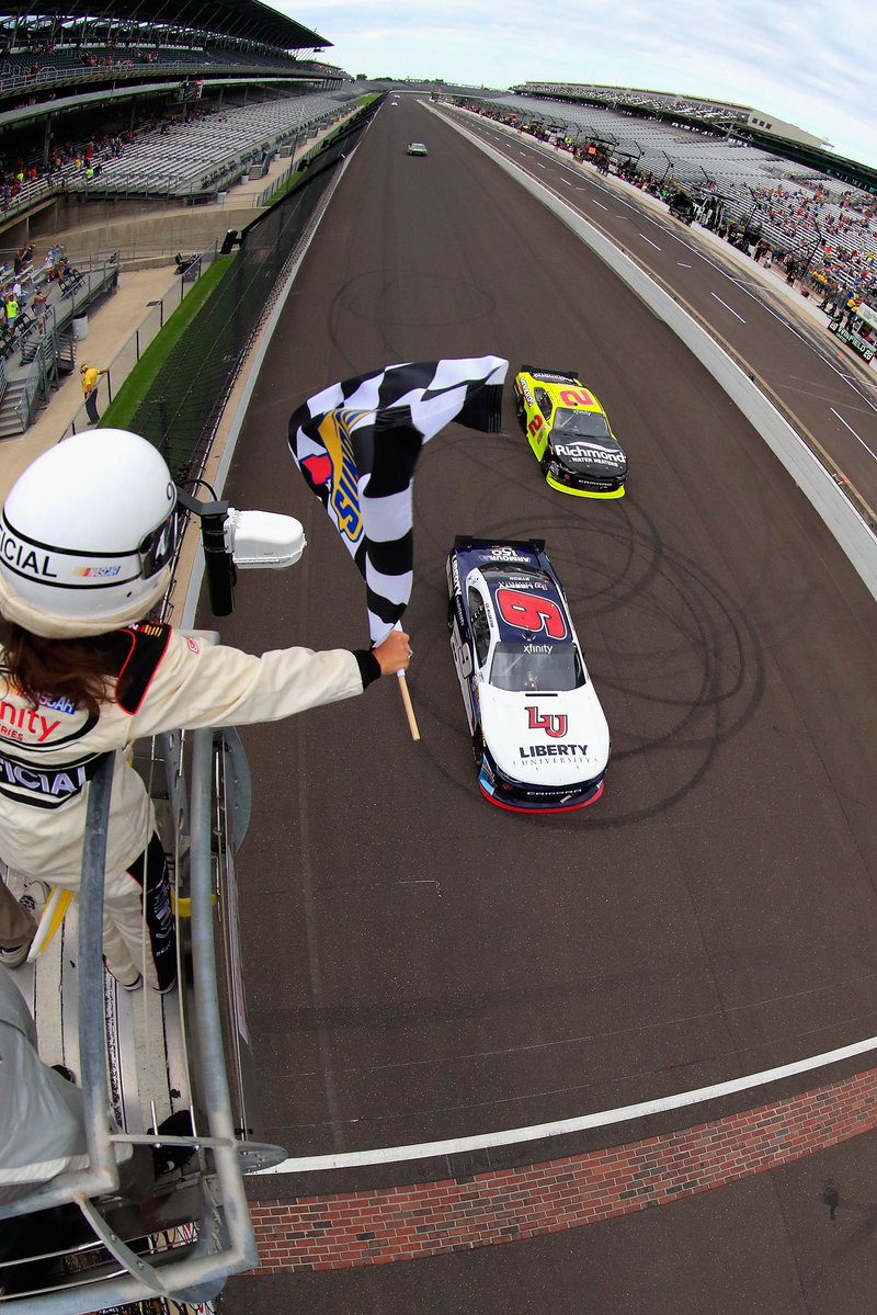 NASCARClassics's tweet image. On this date in 2017:
@WilliamByron won the @NASCAR_Xfinity race at @IMS.