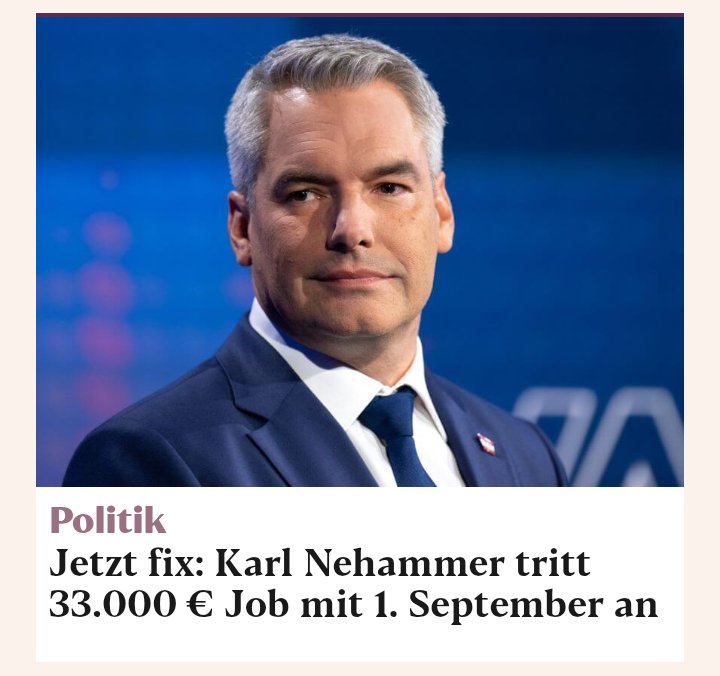 DerAlpenWolf's tweet image. Mit welcher Qualifikation?  Kein anderer 🇦🇹 würde diesen Job mit so einem Lebenslauf bekommen. Der Nehammer sollte sich in Grund und Boden genieren. 🫵