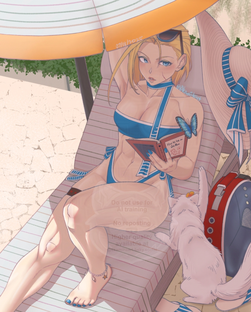 Close-up/ Crop version 🐱🏖️💙
#CammyWhite #SF6 #art #fanart