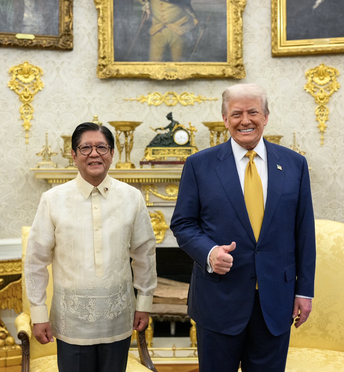 President Donald J. Trump and Philippine President Ferdinand Marcos Jr. @BongbongMarcos 🇺🇸 🤝🇵🇭