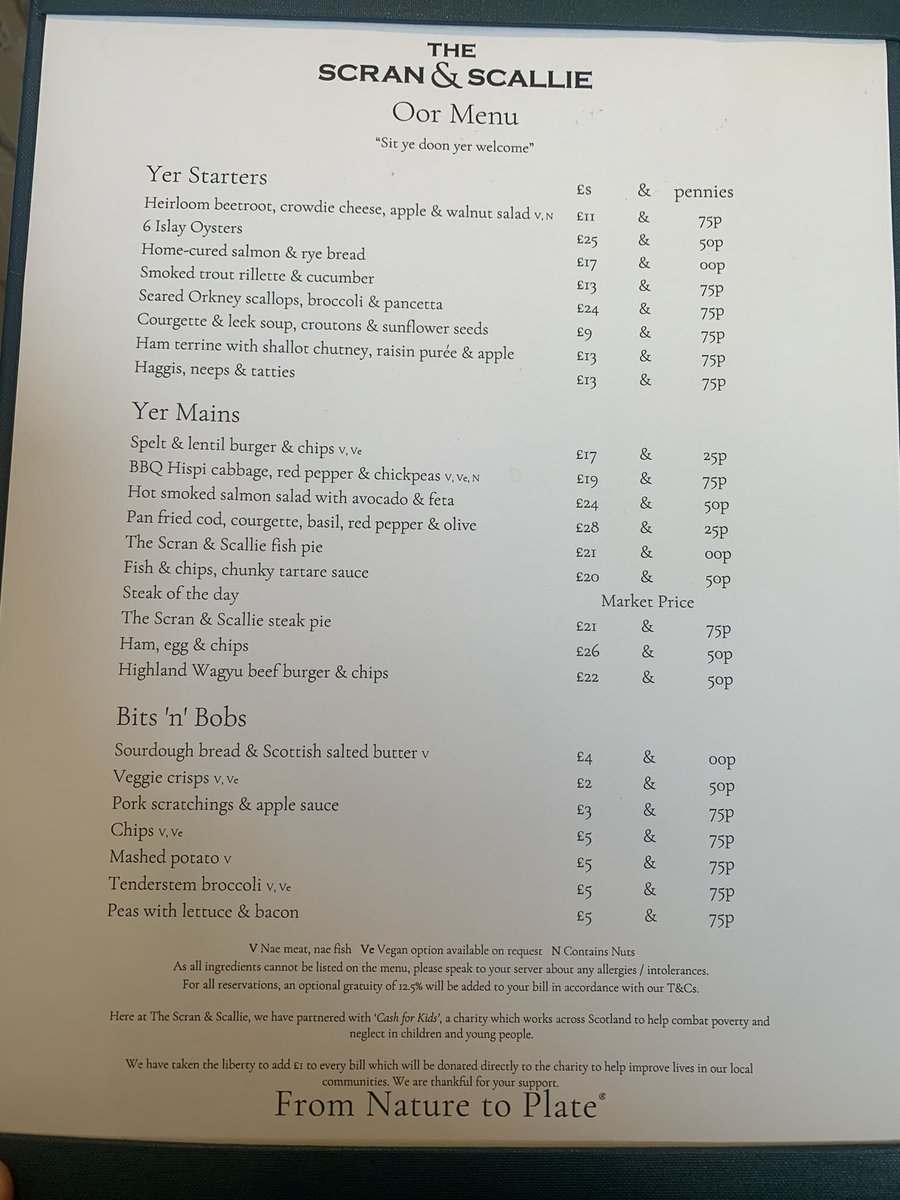 Great dinner at <a href="/ScranandScallie/">The Scran & Scallie</a> tonight