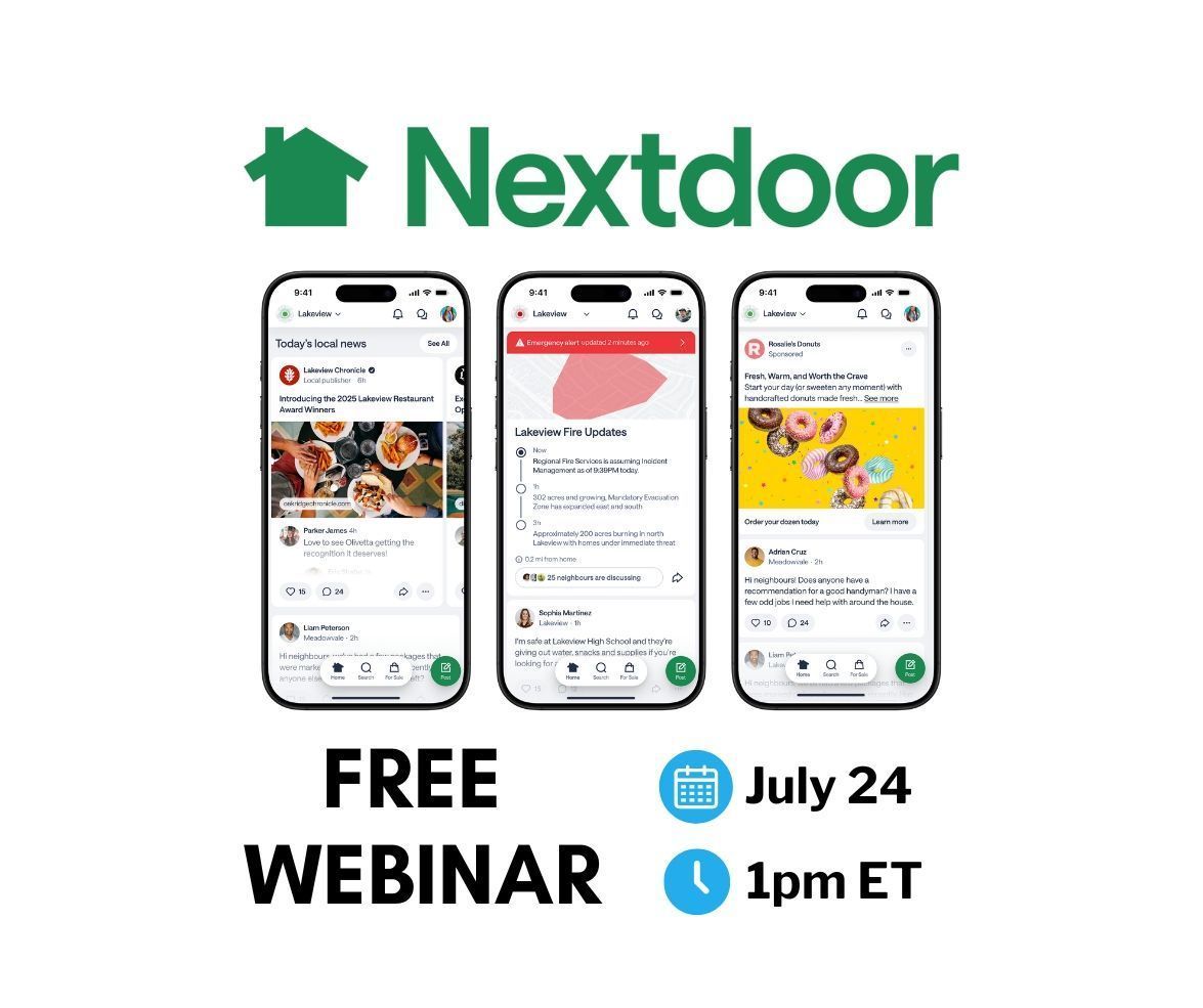 NVFC's tweet image. Unlock Your Fire Department’s Community Engagement Potential with Nextdoor
Join Nextdoor for a free webinar on July 24 at 1pm ET to learn how your fire or EMS department can use Nextdoor to communicate, educate, recruit, and fundraise.
Register here: bit.ly/3GNw0pp