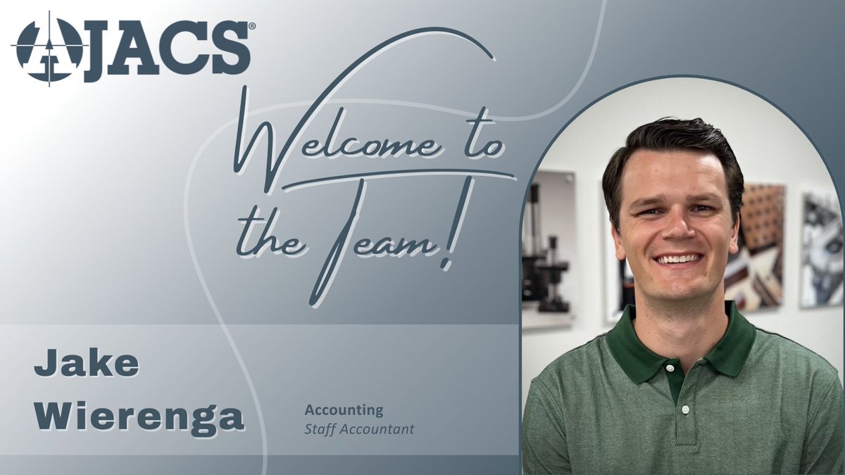AjacsDieSales's tweet image. Please join us in welcoming Jake Wierenga to the Ajacs Team. 🎉

Jake&apos;s first day was last Monday, and he has been diving headfirst into learning and embracing the commitment we all share to serving our customers daily. 

#CreateandGrow # TeamAjacs #WelcomeToTheTeam #NewHire