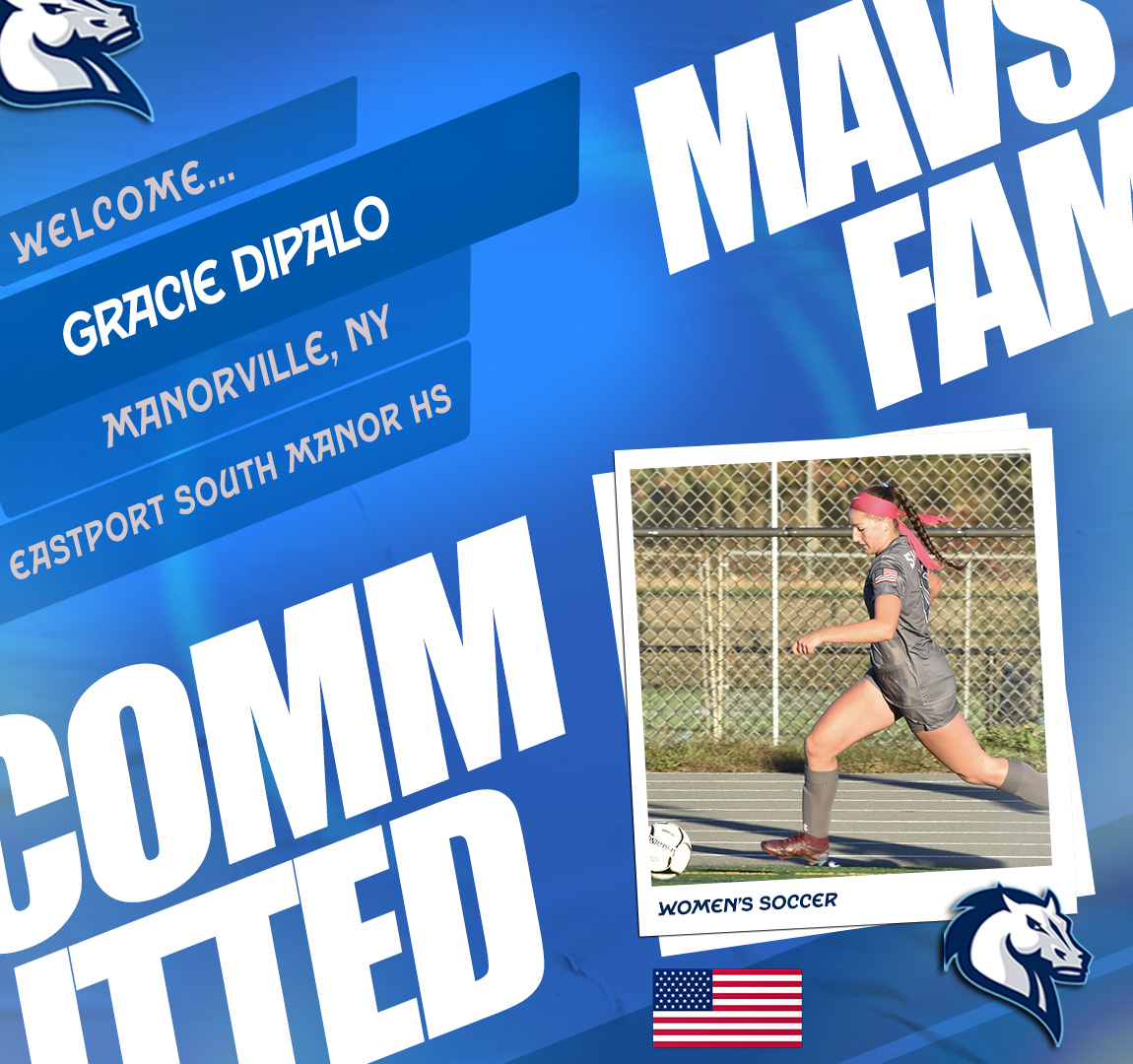 MercyMavericks's tweet image. Today we welcome Gracie DiPalo who joins women's soccer in the fall from Eastport South Manor High School!