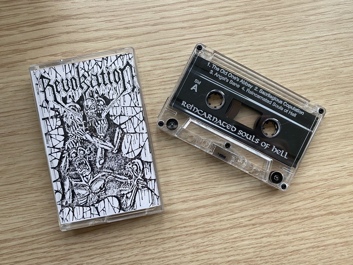 CARD1NALCOPIA's tweet image. if u buy a swedish death metal tape from the late 90s u can be 80% sure that damn kopromancer was involved somehow
