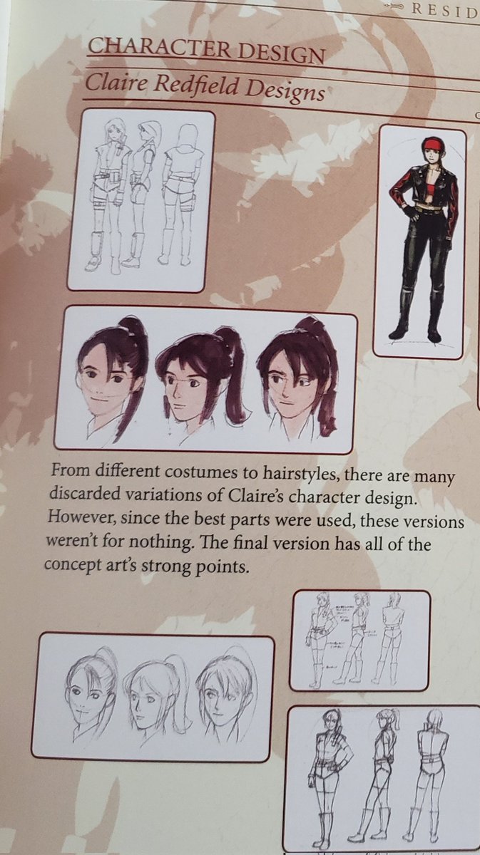 EllynResident's tweet image. Claire Redfield Concept Art from Resident Evil 2 #REBHFun