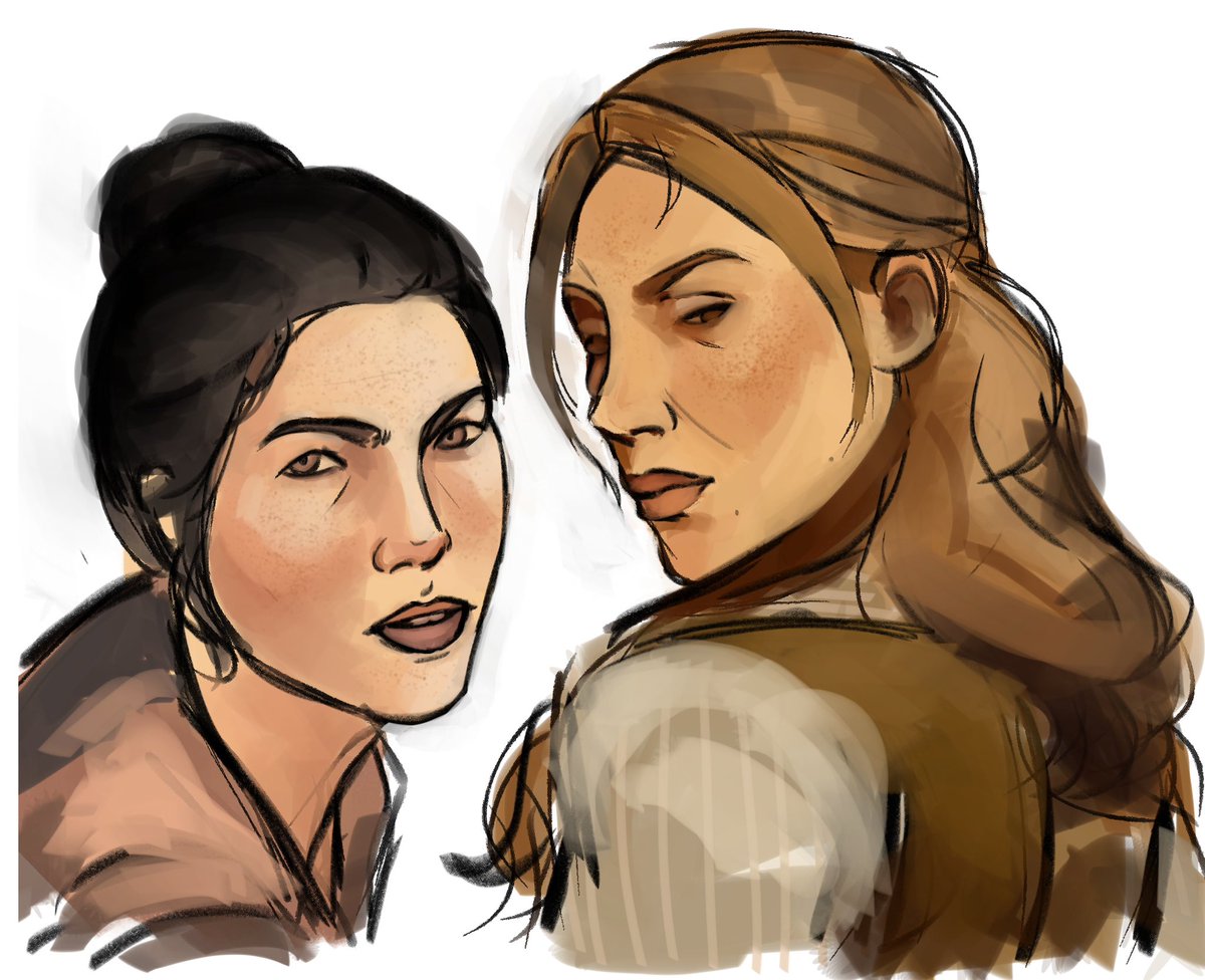 teekutsut's tweet image. old rdr sketch i lost reference picture so i canโt fix sadie