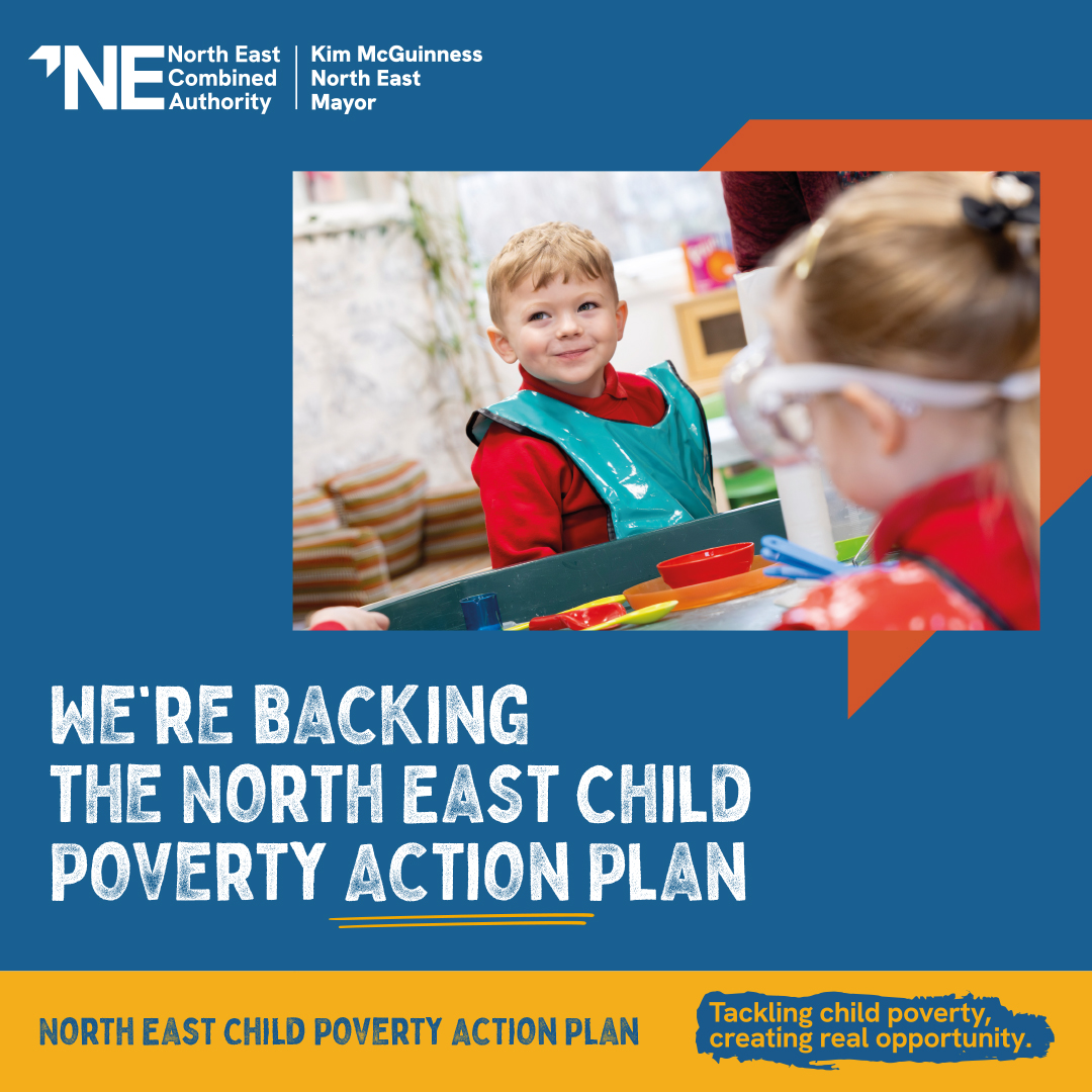 nechildpoverty's tweet image. 🧵 Today, the @NorthEast_CA Cabinet, led by Mayor @KiMcGuinness, formally approved a five-year North East Child Poverty Action Plan - backed by £28.6m of new investment to support babies, children, young people & families across this part of our region